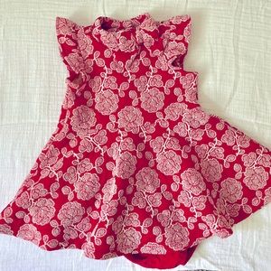 Janie and Jack red floral dress
